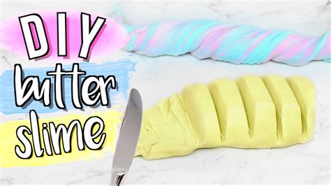 DIY Butter Slime without Clay or Borax Powder | JENerationDIY - YouTube