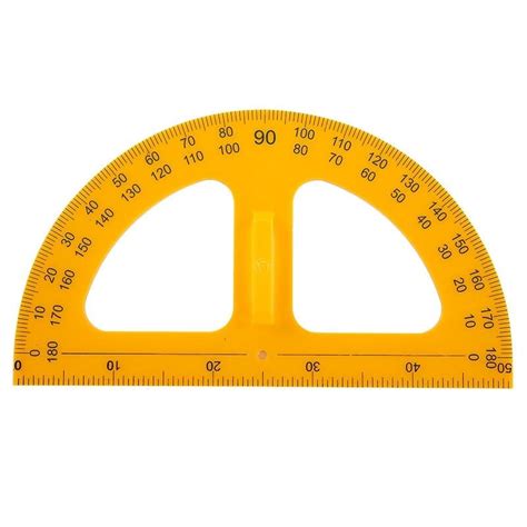 50 Width Protractor Compass for Math Teacher Plastic Protractors School & Educational Supplies ...