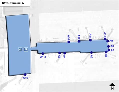 Syracuse Airport Terminal Map