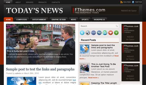 Todays News WordPress Theme Review