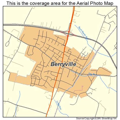 Aerial Photography Map of Berryville, VA Virginia