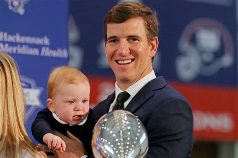 Eli Manning Brings His Children to NFL Retirement Speech