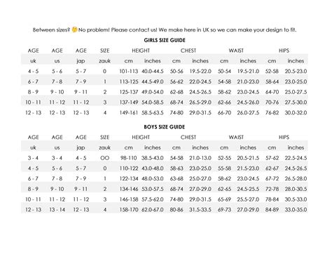 Size Chart For 10 Year Old Boy | ubicaciondepersonas.cdmx.gob.mx