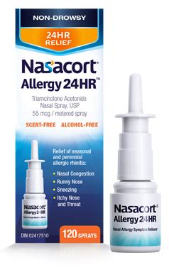 Nasacort Allergy 24HR | Nasal spray, Pendopharm