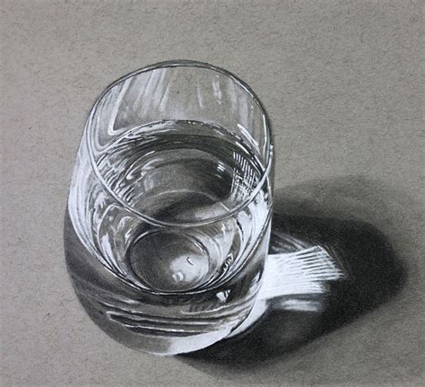 How to Draw a Glass of Water | Pencil drawings, Glass, Drawings