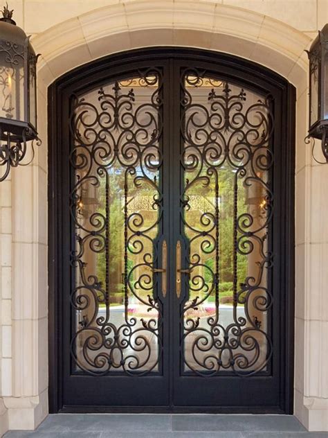 IRON DOOR 01-lionirondoors.com | Wrought iron front door, Iron front ...