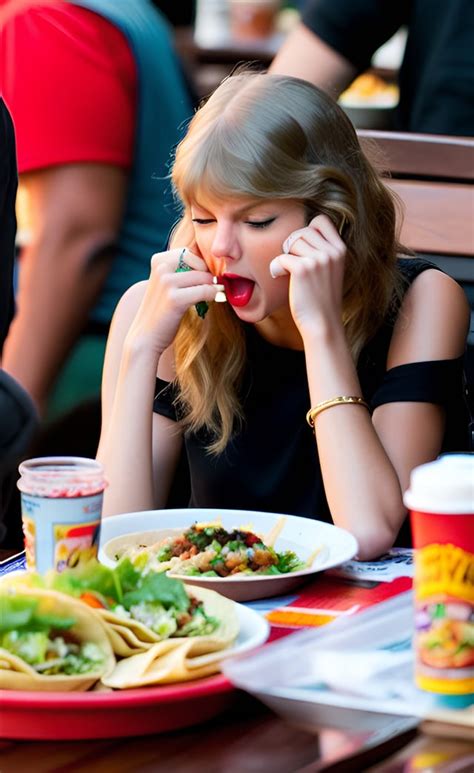 Taylor Swift Eating Tacos : r/Aiimages