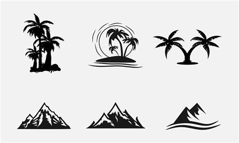 Beach Silhouette Vector Art, Icons, and Graphics for Free Download