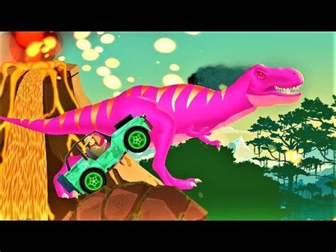 Dinosaur Racing Fun Cars - Learn About Prehistoric World With Playful Music - Dino Car For ...