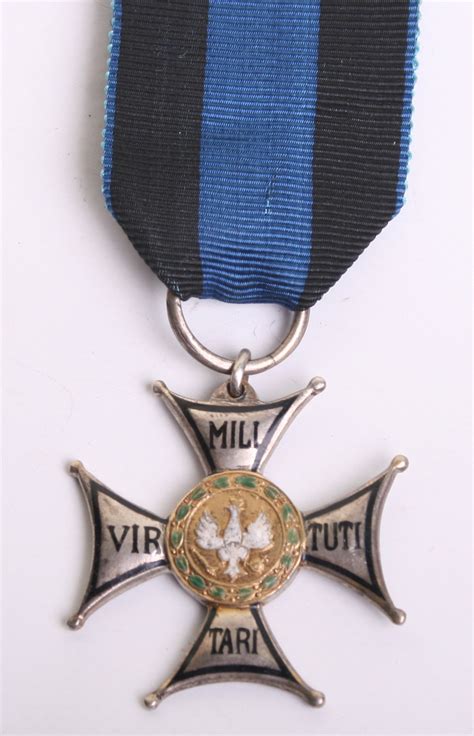 Polish Virtuti Militari Medal Awarded to Monte Cassino Casualty Captain Waclow Buyko, pre-war 5th