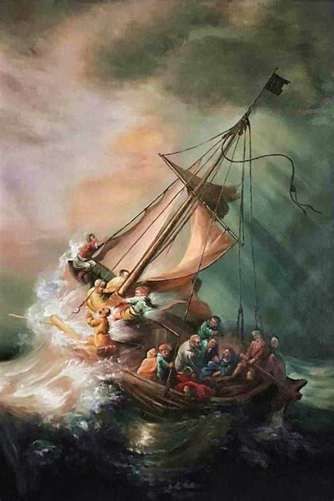 The Storm On The Sea Of Galilee Painting | Painting, Dutch painters ...