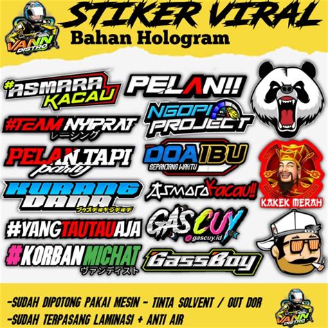 Jual stiker racing terbaru / stiker motor / stiker sponsor / sticker ...