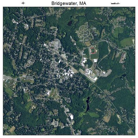 Aerial Photography Map of Bridgewater, MA Massachusetts