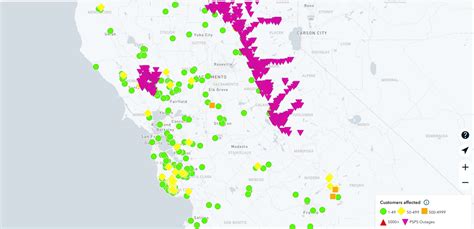 PG&E Power Outage Shutdown Map: PSPS Blackout & Restoration Estimates ...