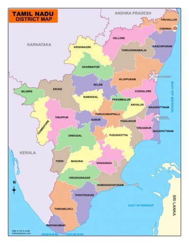 Tamil Nadu District Map - Infoandopinion