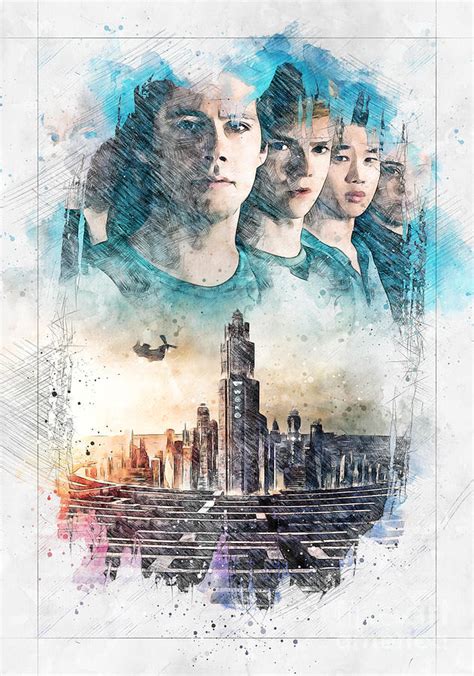 No8478 Maze Runner The Death Cure Movie poster Digital Art by Carrie ...