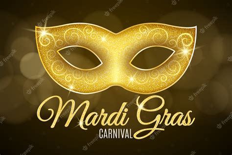 Premium Vector | Background for Mardi Gras carnival. Gold glitter text. Luxurious gold glitter ...