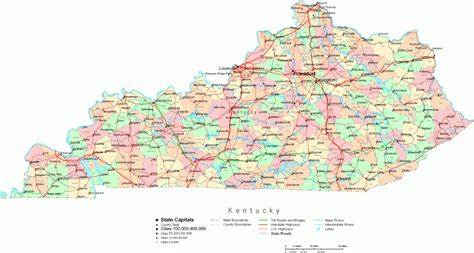 Map Of Kentucky Political - Printable Map Of Kentucky - Printable Maps