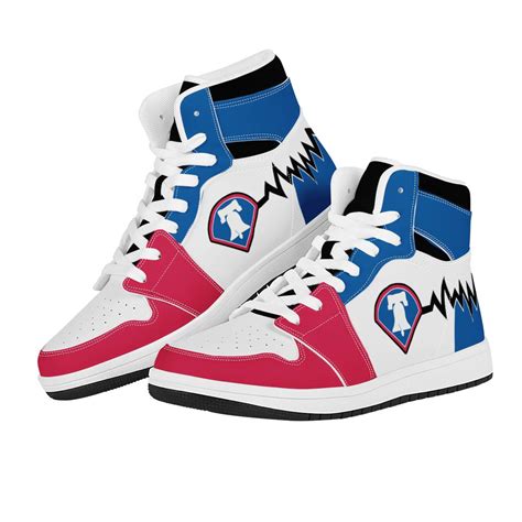 Men's Philadelphia Phillies High Top Leather AJ1 Sneakers 001 [Phillies ...