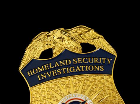 US HSI Homeland Security Investigations Special Agent Badge Solid Copp ...