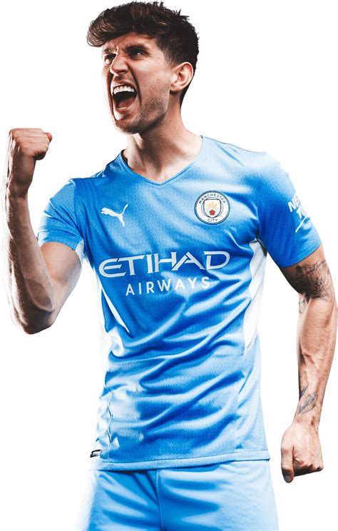 John Stones Manchester City football render - FootyRenders