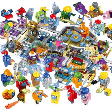 Among Us Space Ship Full Version Building Kits Compatible Blocks Mini ...