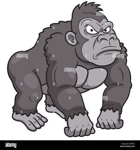 Silverback Gorilla Cartoon