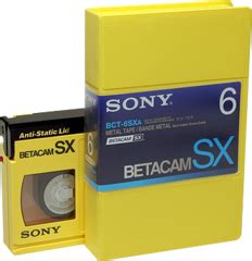 Betacam SX Tape - Beta SX - Betacam SX