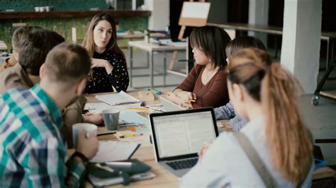 Multiethnic Group Of People In Modern Office Stock Footage SBV-314426759 - Storyblocks