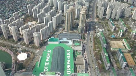 Amazing View from Lotte World Tower Observation Deck - YouTube