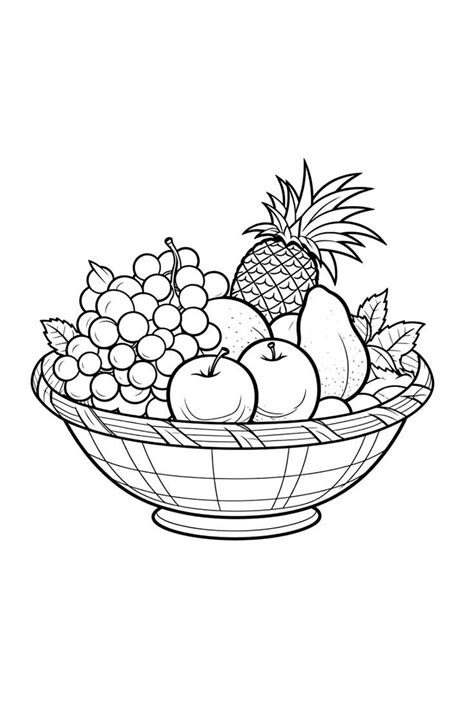 Fruits and Vegetables Coloring Pages: Learning Activities for - Etsy in ...