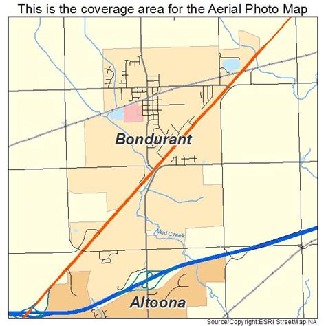 Aerial Photography Map of Bondurant, IA Iowa