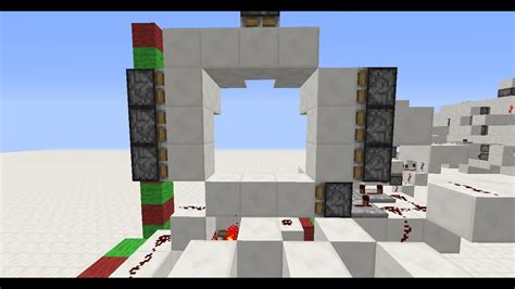 Minecraft|Tutorial: Seamless 3x3 Door - YouTube