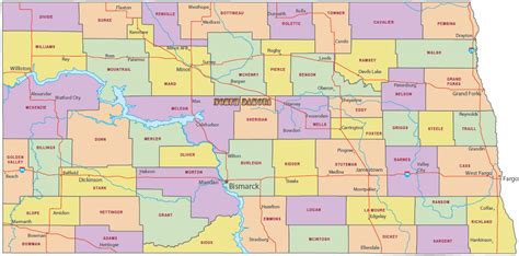 Map of North Dakota - Travel United States