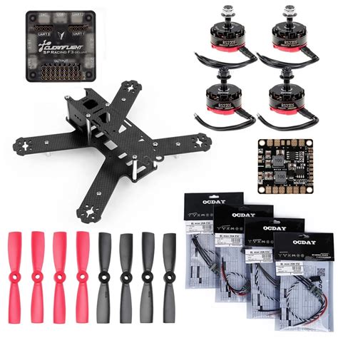 Brand New RC Carbon Quadcopter DIY Frame Kit Racing Drone with EMAX ...