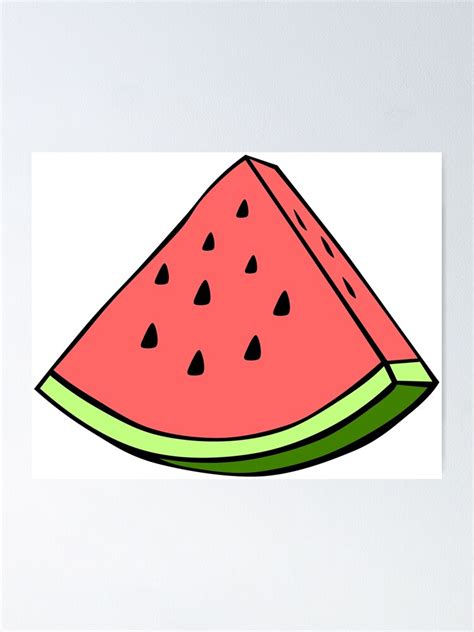 "Cartoon Watermelon" Poster by greatant | Redbubble