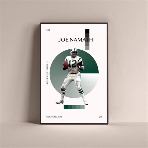 Joe Namath Fur Coat Poster