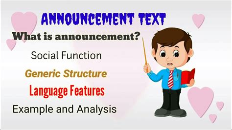 Announcement Text - YouTube