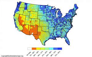 US Humidity Map | United States Humidity Map [USA]