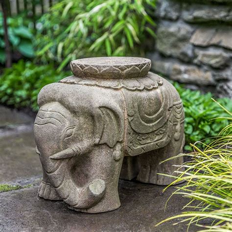 Stone Elephant Statue | Garden Decor