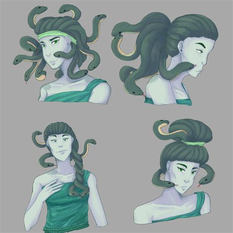 Medusa hair style challenge by davidscribble on DeviantArt