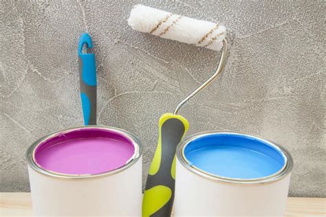 A Set of Tools for Painting a House Stock Photo - Image of liquid ...