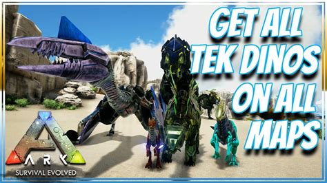 Ark Xbox & PS4 Get All Tek Dinos On All Maps - YouTube