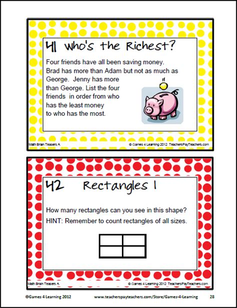 Fun Games 4 Learning: I LOVE Brain Teasers!