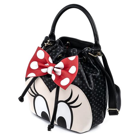 Disney Minnie Mouse Closeup Bucket Purse - Entertainment Earth