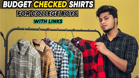 Budget CHECKED SHIRTS For COLLEGE BOYS | Men's College Outfit Ideas | Saran Lifestyle - YouTube