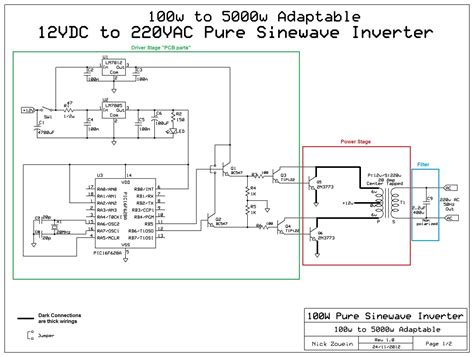 Pure Sine Wave Inverter Circuit Diagram Free Download | Home Wiring Diagram