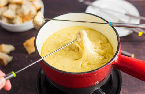 Traditional Cheese Fondue With Cognac or Kirsch Brandy | Recipe | Best fondue recipe, Cheese ...