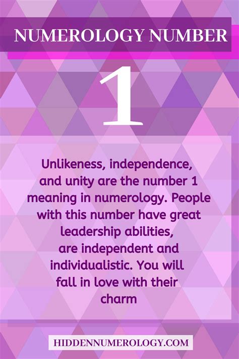 Numerology 1 – Meaning of Number 1 | Numerology, Numerology numbers ...