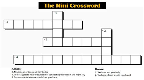 Mini Crossword with Answers: June 7, 2023